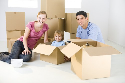 Professional furniture removal team in Canary Wharf