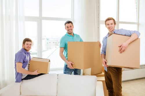 Our team handling furniture pick-up with care